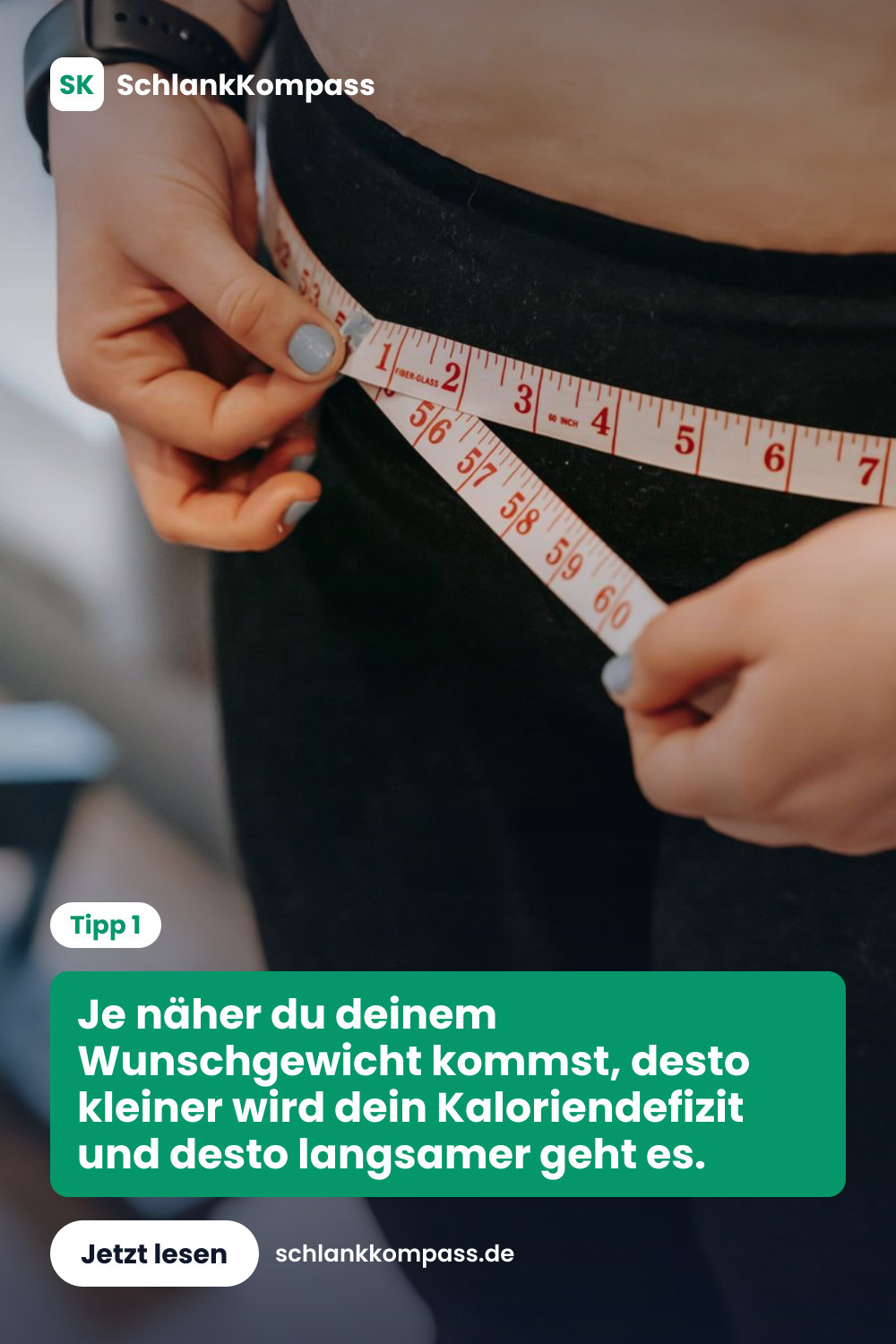 Je näher du deinem Wunschgewicht kommst, desto kleiner wird dein Kaloriendefizit und desto langsamer geht es.