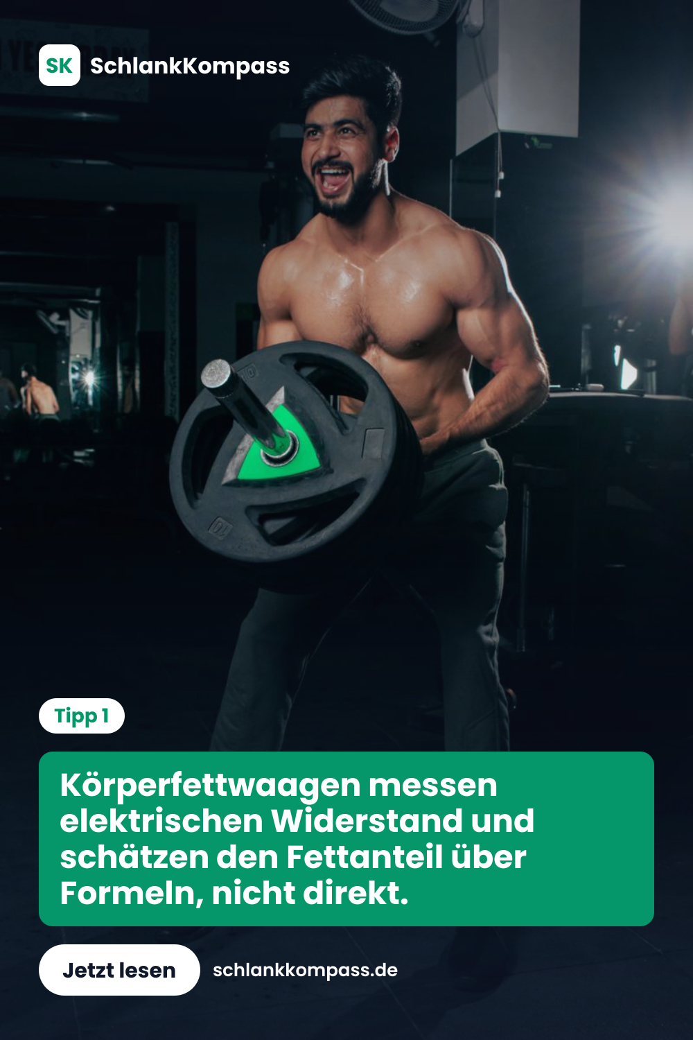 Körperfettwaagen messen elektrischen Widerstand und schätzen den Fettanteil über Formeln, nicht direkt.