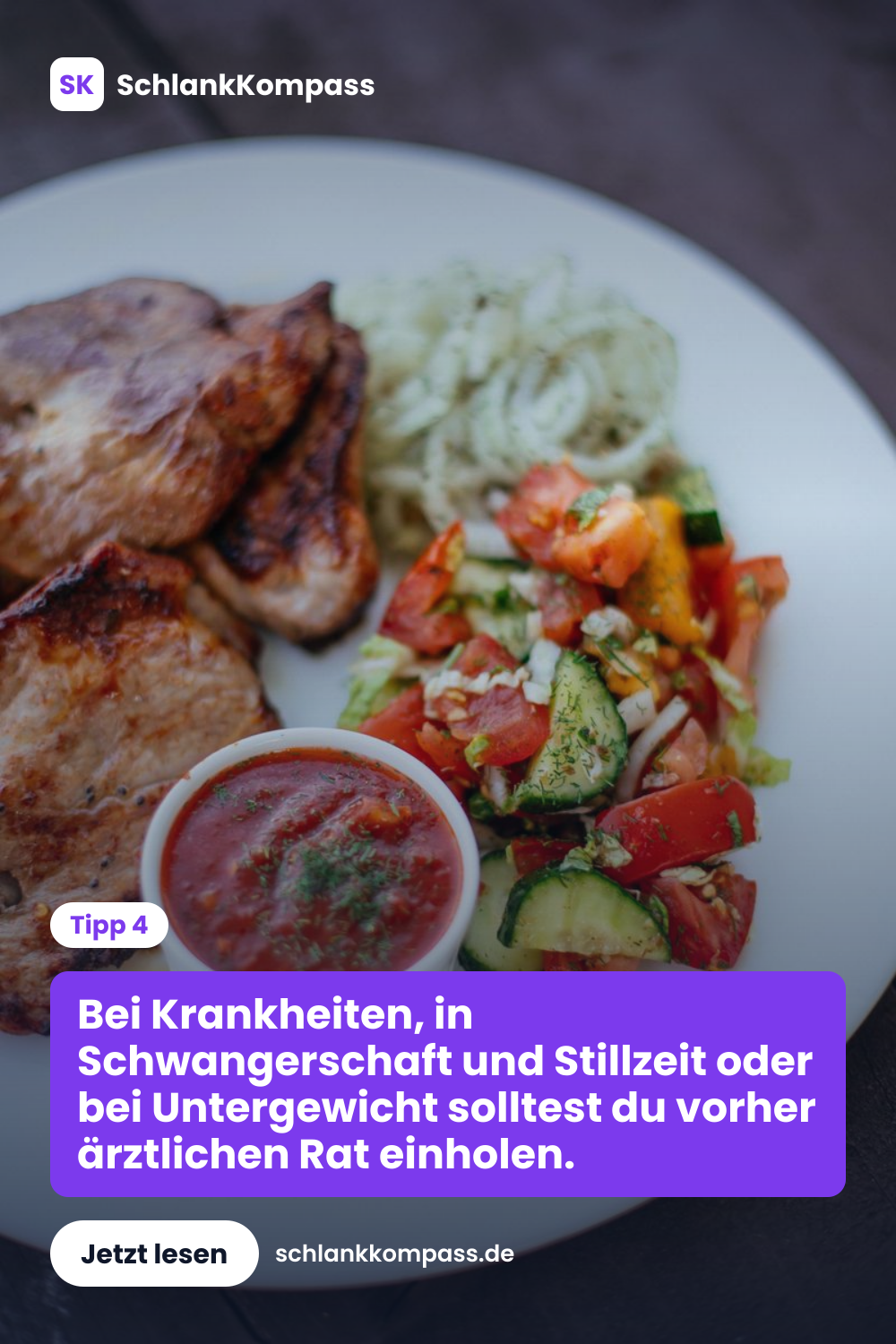 Bei Krankheiten, in Schwangerschaft und Stillzeit oder bei Untergewicht solltest du vorher ärztlichen Rat einholen.