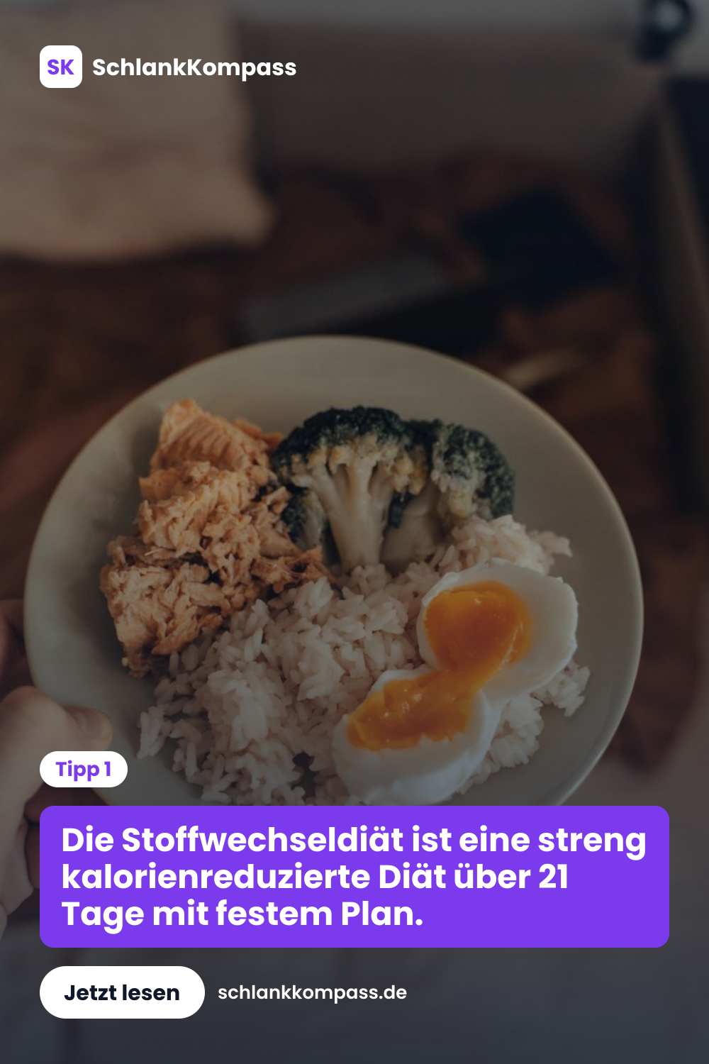 Die Stoffwechseldiät ist eine streng kalorienreduzierte Diät über 21 Tage mit festem Plan.