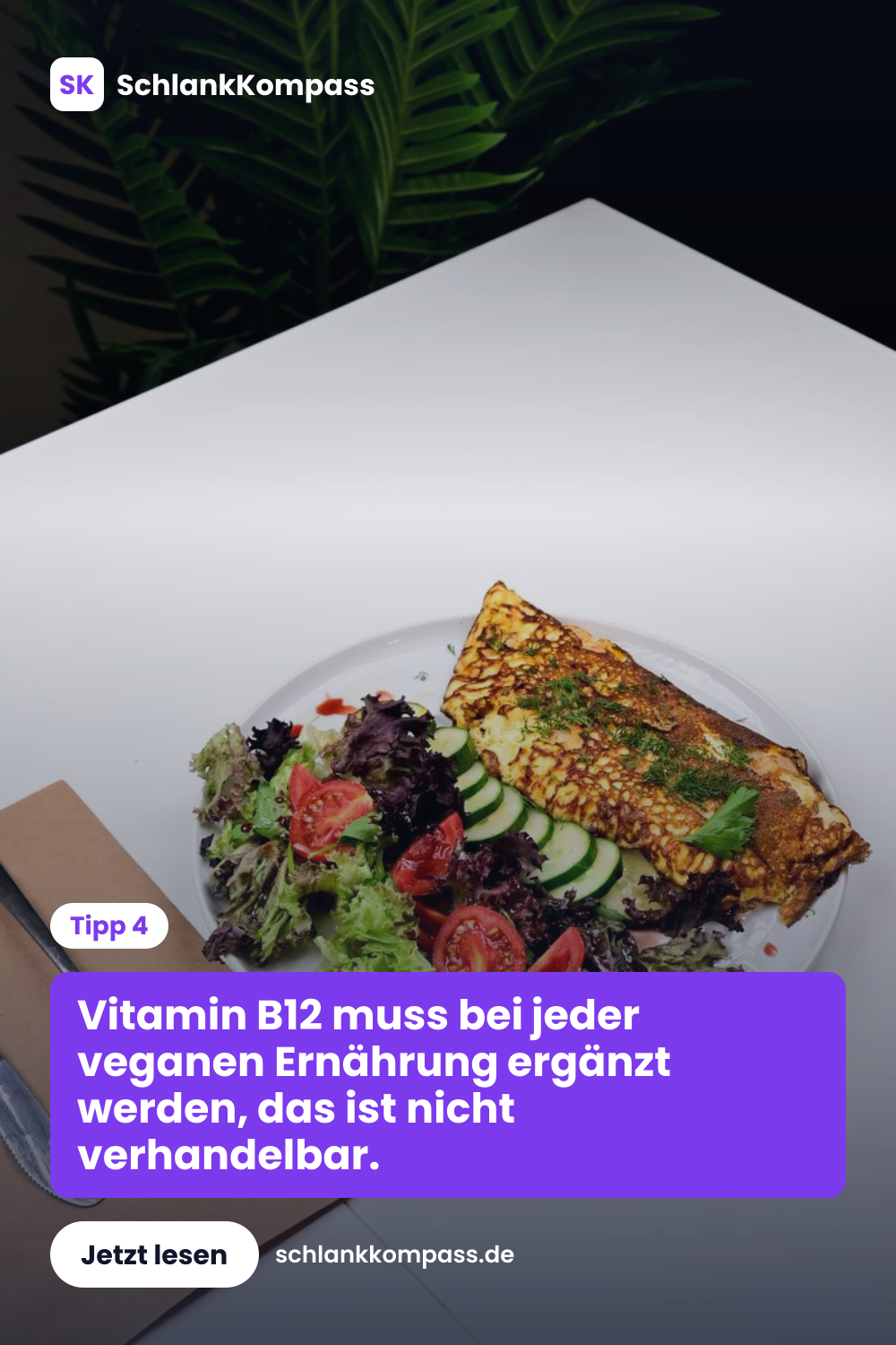 Vitamin B12 muss bei jeder veganen Ernährung ergänzt werden, das ist nicht verhandelbar.
