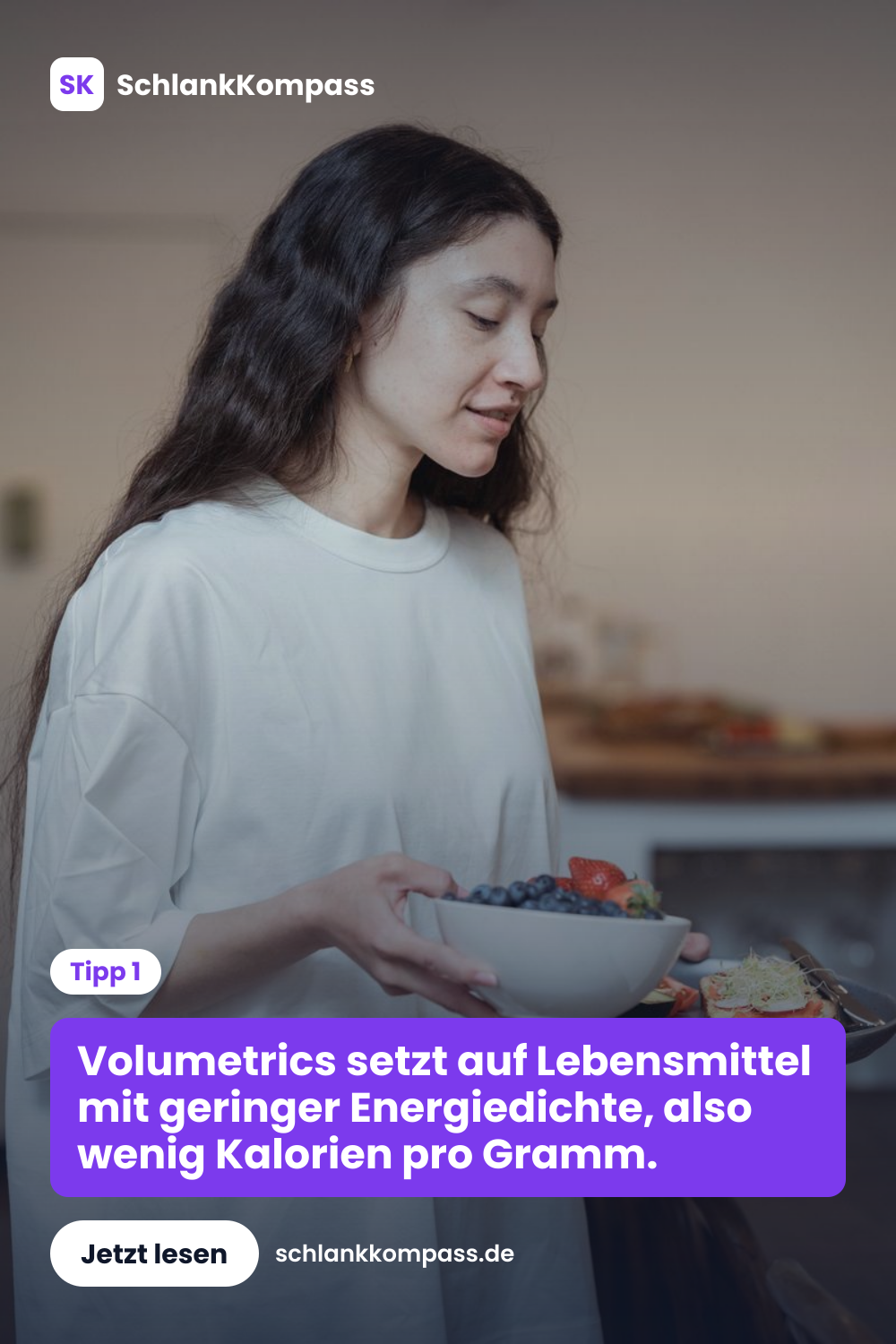 Volumetrics setzt auf Lebensmittel mit geringer Energiedichte, also wenig Kalorien pro Gramm.