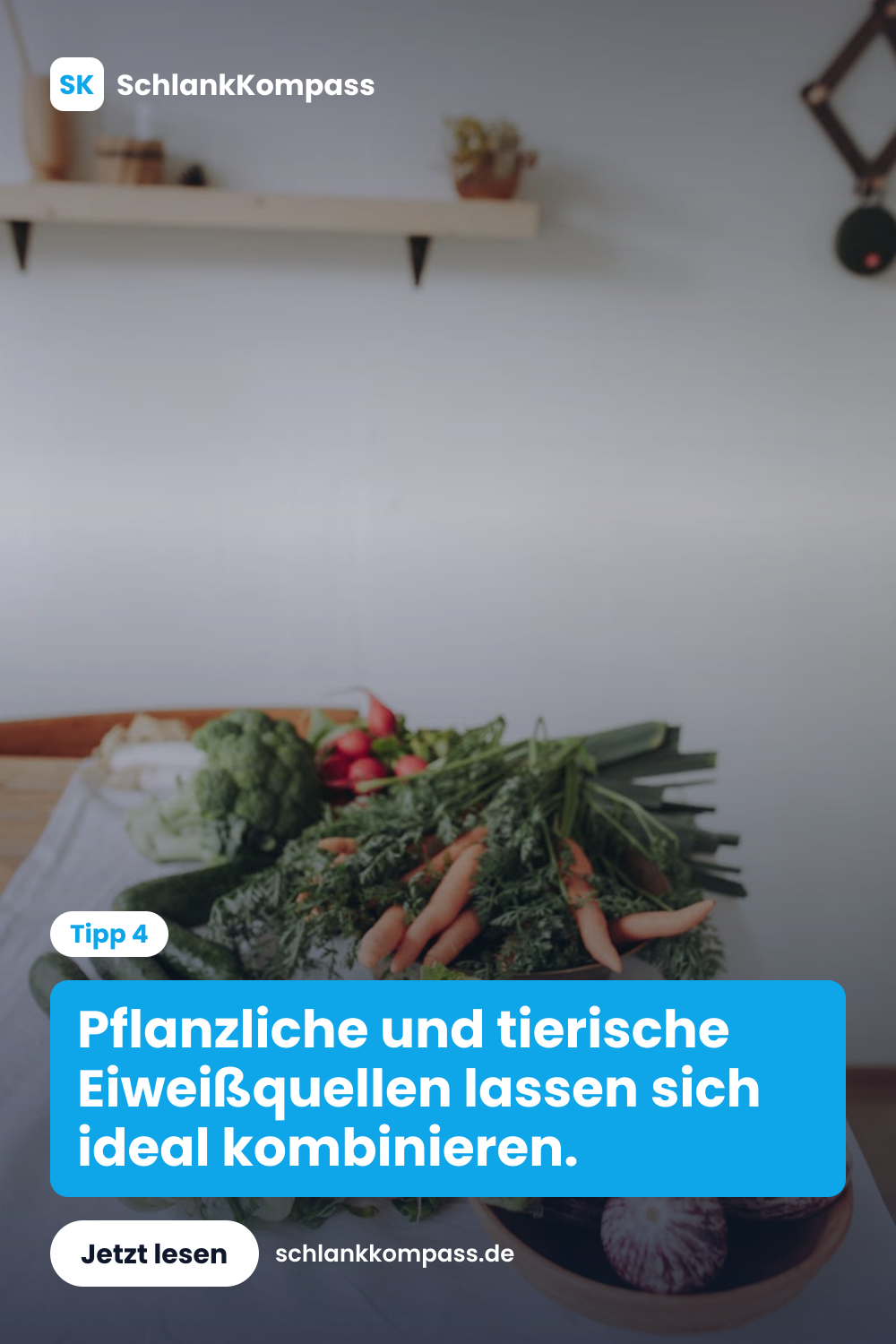Pflanzliche und tierische Eiweißquellen lassen sich ideal kombinieren.