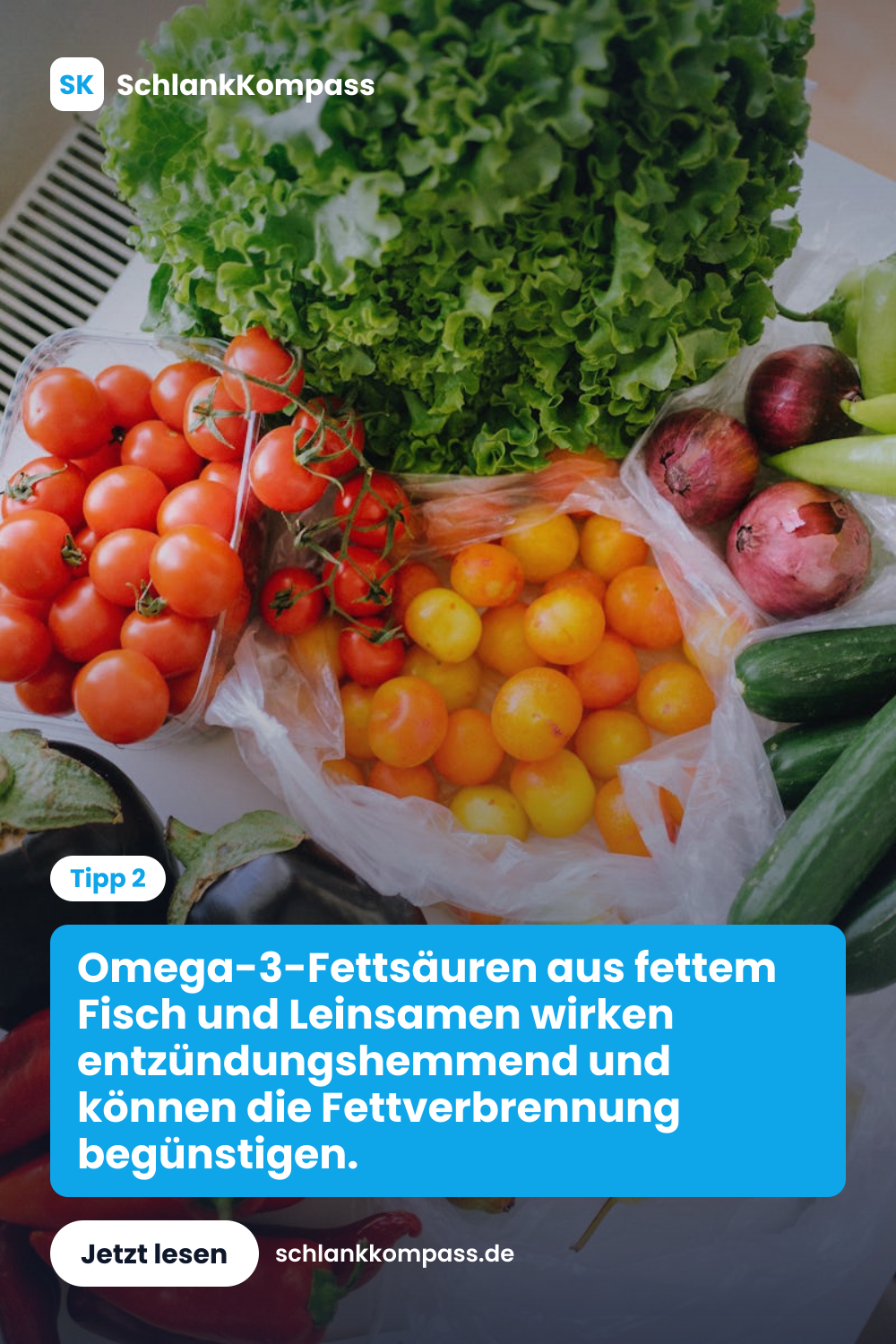Omega-3-Fettsäuren aus fettem Fisch und Leinsamen wirken entzündungshemmend und können die Fettverbrennung begünstigen.