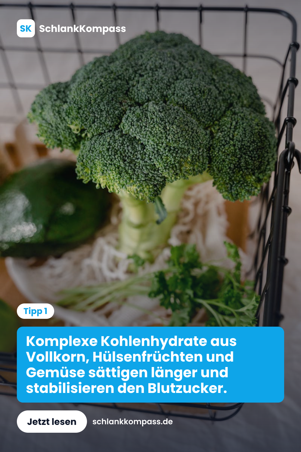 Komplexe Kohlenhydrate aus Vollkorn, Hülsenfrüchten und Gemüse sättigen länger und stabilisieren den Blutzucker.