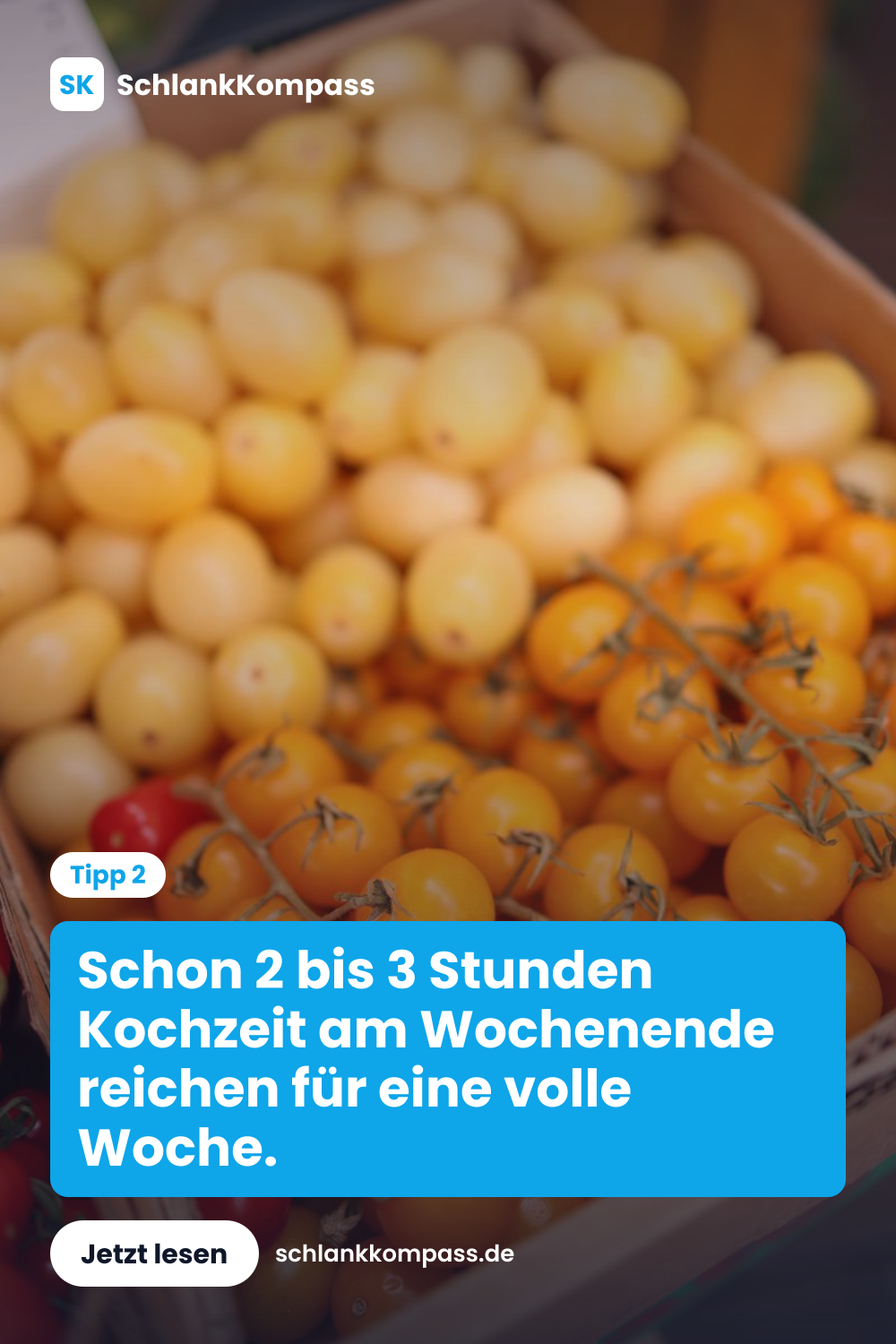 Schon 2 bis 3 Stunden Kochzeit am Wochenende reichen für eine volle Woche.